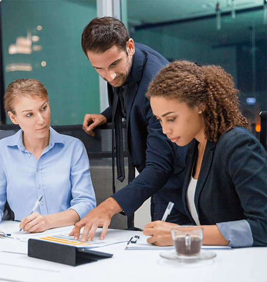 Recruitment team discussion